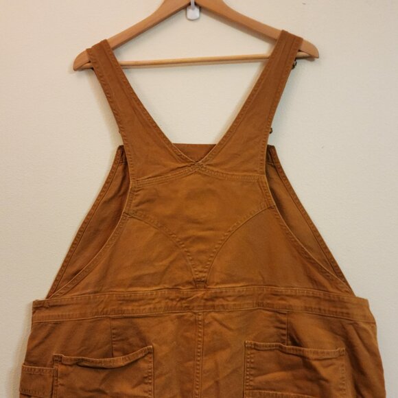 Carhartt Rugged Flex Relaxed Fit Canvas Brown Overall Shortall 2XL Hard Work - Picture 10 of 15
